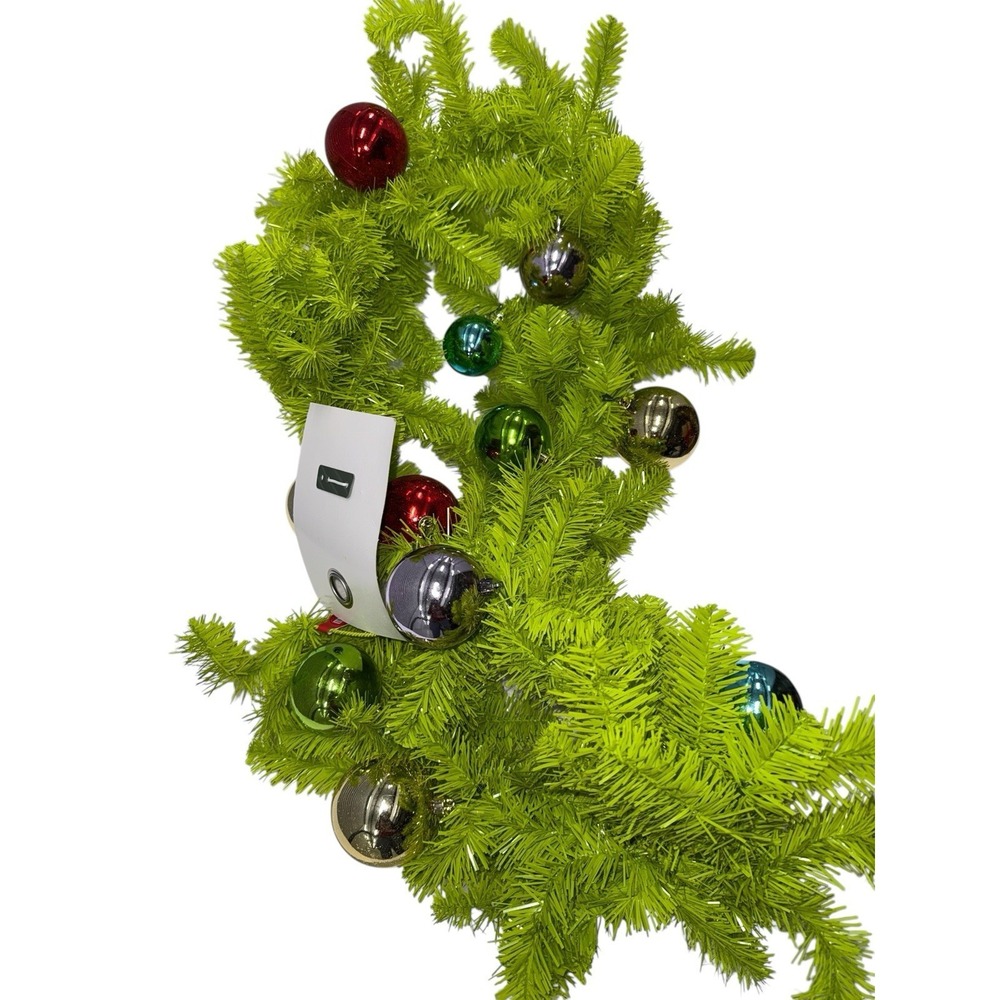 New The Grinch Green Garland With Ornaments 6FT Dr. Suess Who Stole Christmas